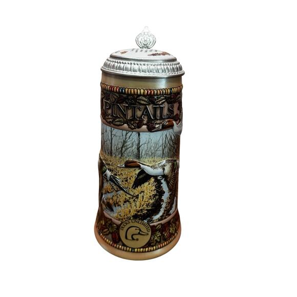 1990 Ducks Unlimited Pintail Beer Stein 4TH Edition The WATERFOWL‎ Series 09744 - Picture 1 of 10